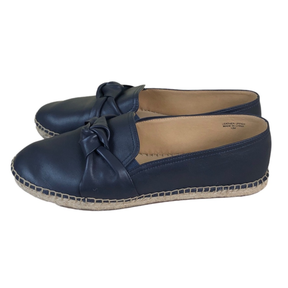 Talbots Izzy Knot Nappa Espadrilles Size 10m - image 1